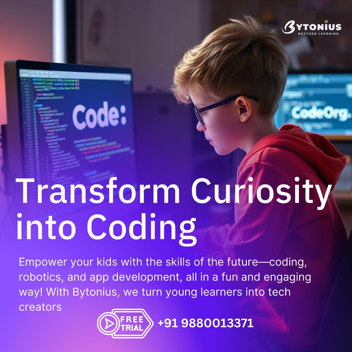 bytonius's tweet image. Turn Curiosity into Coding at Bytonius!

For more details, contact http:/wa.me/919880013371. We can’t wait to see what you’ll create!

#CuriosityDriven #CuriosityIntoCoding #CodeCuriosity #ExploreCoding #CuriousCoders #CodingJourney #LearnToCode #CodeYourPassion #STEMCuriosity