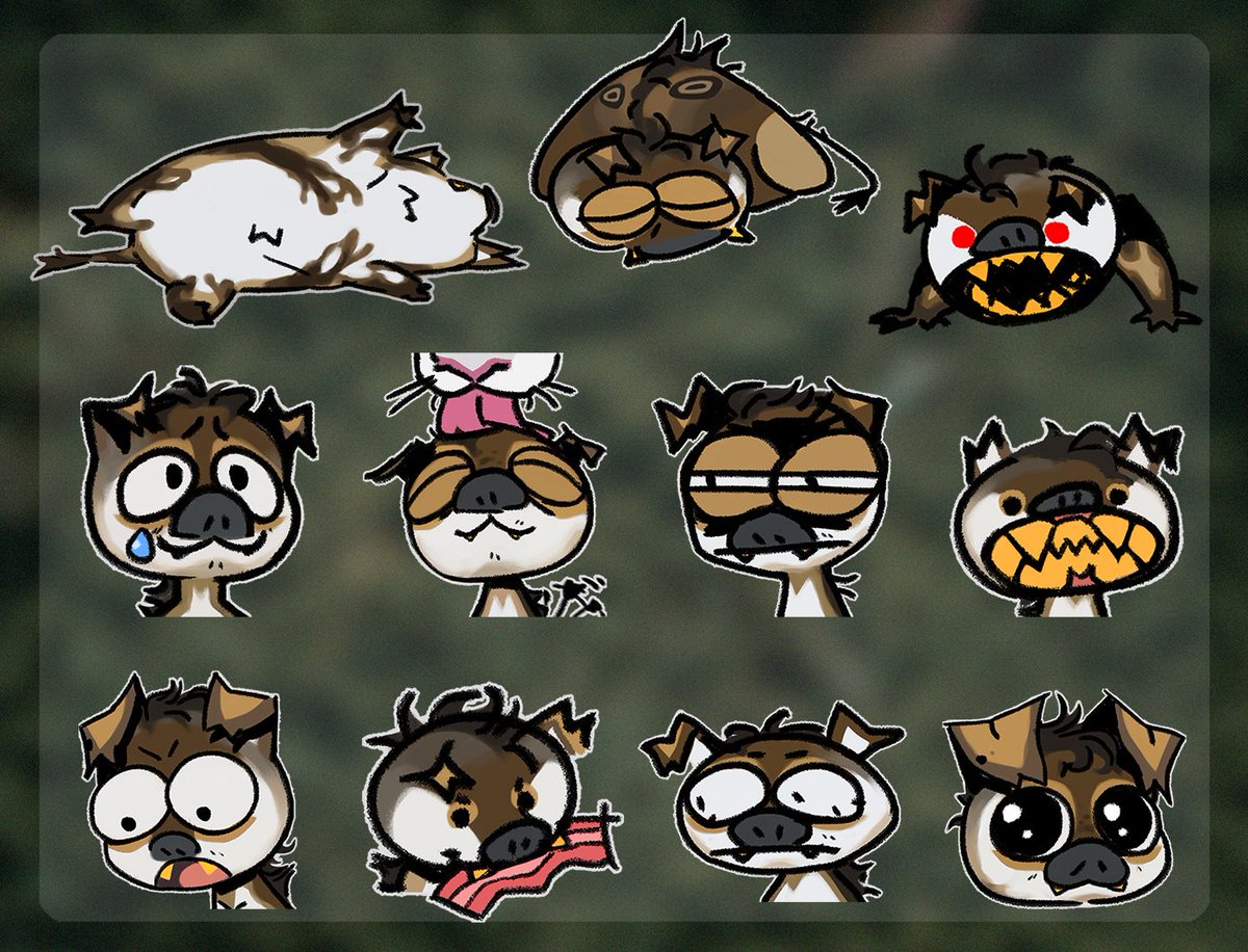 WickerWyrm's tweet photo. Some discord emojis/stickers I made for myeslf 🐖 https://t.co/S4a8rx4cgn