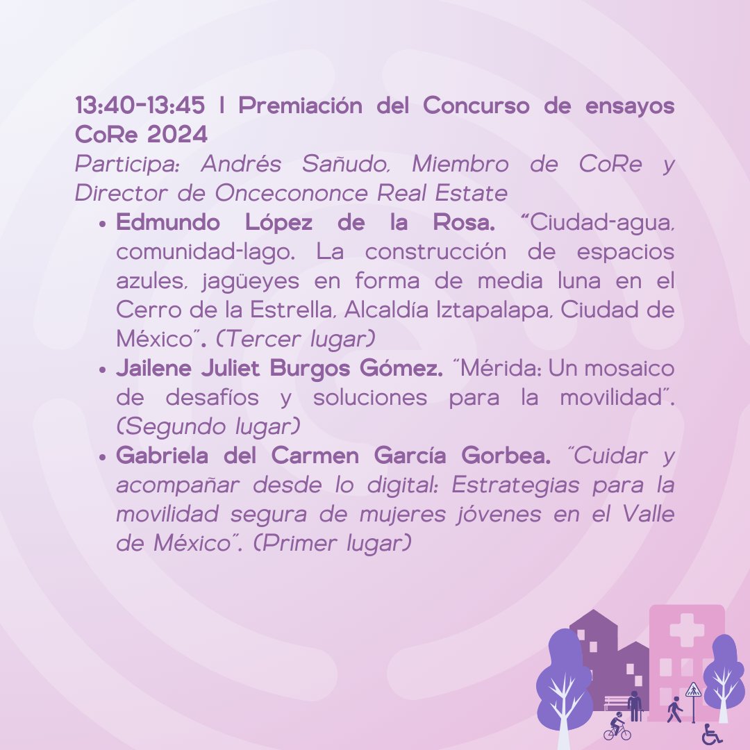 ¡Ya está aquí el 8vo CoRe Foro Urbano! 🌆

📅 24 de octubre
🕘 9:00 a.m.
📍 Museo Kaluz

Conferencias, conversatorios, exposiciones y espacios de networking. ¡No te lo pierdas!

🔗 Regístrate aquí: bit.ly/3ZtqwHF 
#8voCoReForoUrbano