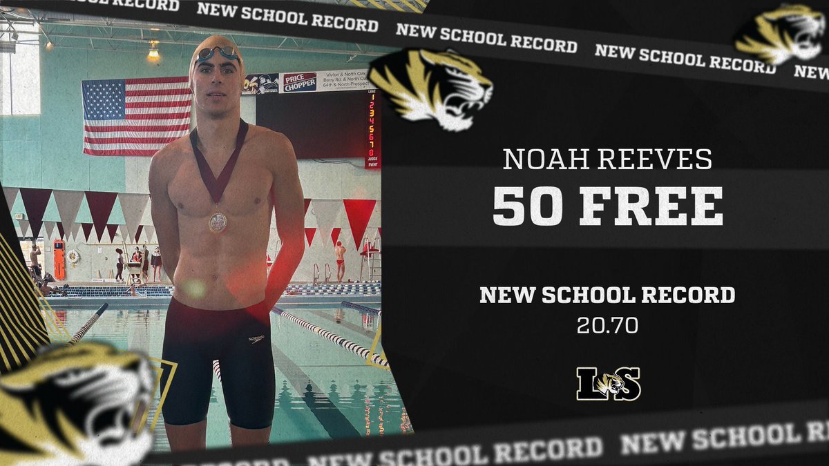 NEW SCHOOL RECORD 
Noah Reeves