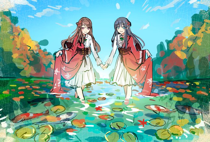 #ClariS『#AUTUMN_TRACKS -秋のうた-』リリース日です!「秋のグラディエント」のイメージイラストを描かせて頂きました!

こちらはラフ案の中のひとつで、いずれ仕上げたいな🎏 
