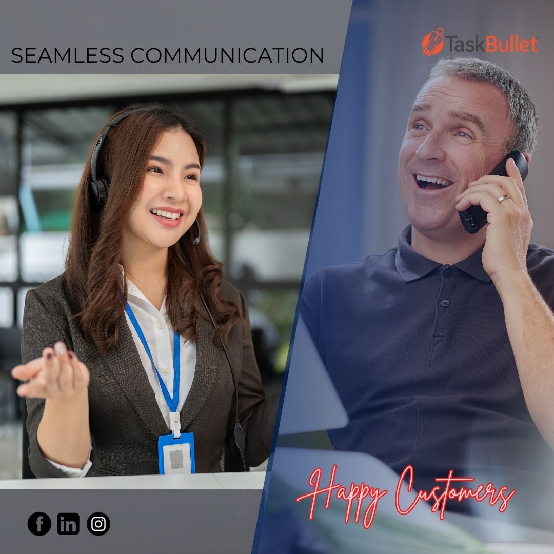 TaskBullet's tweet image. Seamless communication, happy customers. TaskBullet’s call center services make it possible. 😊📞
#TaskBullet #SeamlessCommunication #HappyCustomers #CallCenterServices #CustomerSatisfaction