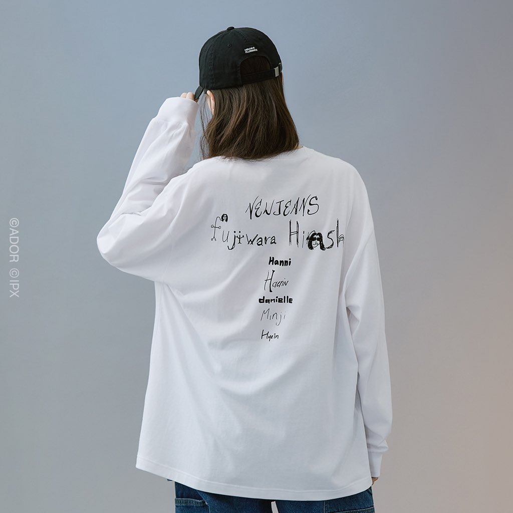 new jeans × hiroshi fujiwara VER.2 T XL NewJeans x Hiroshi Fujiwara COLLER T-SHIRTS VER.2 (WHITE