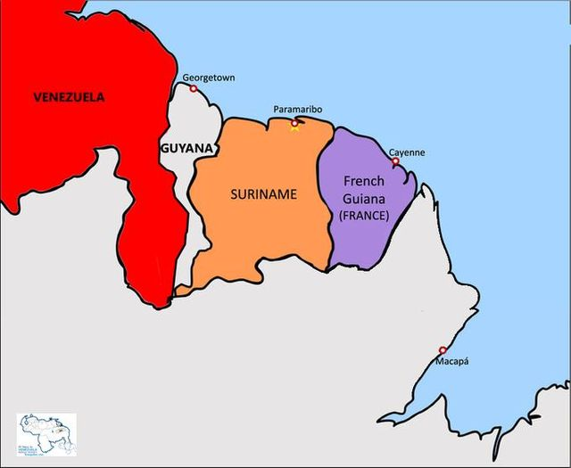 AntroCanal's tweet photo. Es deber de TODOS inculcar en torno al verdadero mapa de Guyana, una nación al este de Venezuela que busca solidificar la usurpación territorial heredada de Gran Bretaña #MiMapa #15Oct 

#EsequiboEsVenezuela
#TigriIsVanSuriname https://t.co/zDti4Tf4G9