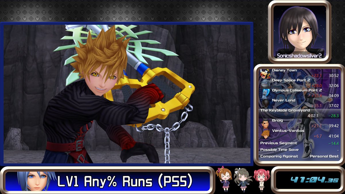 Getting good runs at least, had potential to get around a 40:30 earlier except Hades was mean to where I had to take a death. Then in the last run of the night, I got a run where I can say one of multiple fights killed PB unforunately. Gonna keep going at it~