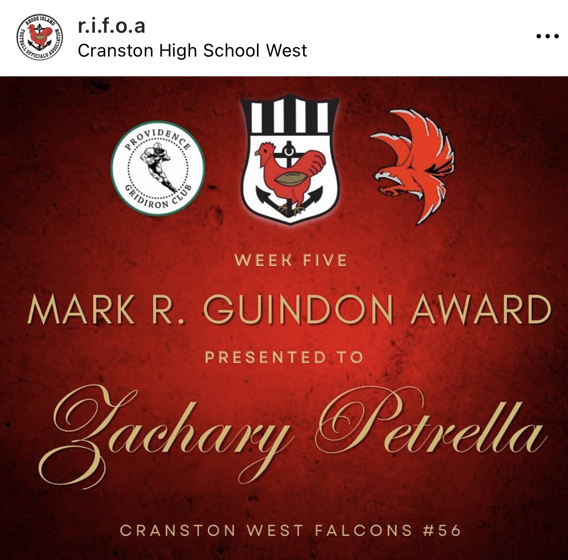 Coach Milewski (@chswfootball) on Twitter photo Congratulations Zach!!! This is a wonderful honor and well deserved. We are proud of you Zach <a href="/CHSWprincipal/">John Fontaine</a> <a href="/CranstonSchools/">Cranston School Dept</a> <a href="/ZachPetrella56/">Zachary Petrella</a> Congratulations Zach!!! This is a wonderful honor and well deserved. We are proud of you Zach <a href="/CHSWprincipal/">John Fontaine</a> <a href="/CranstonSchools/">Cranston School Dept</a> <a href="/ZachPetrella56/">Zachary Petrella</a>