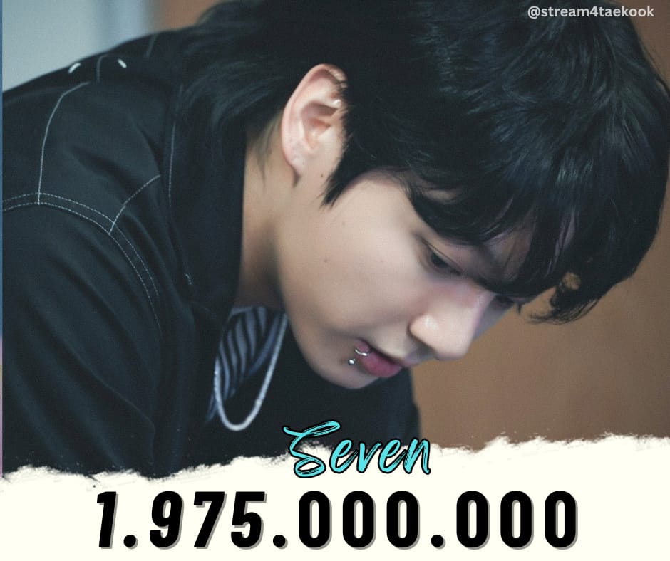 “Seven” by Jungkook (Feat. Latto) has surpassed 1,975,000,000 streams on Spotify. 

Congratulations Jungkook and Latto! 💜
#Seven1Billion

25M ➡️ 2B