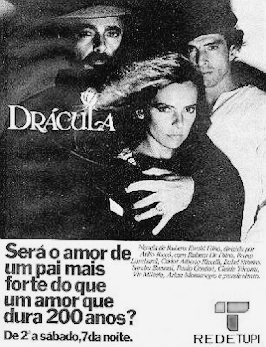drivenacional's tweet photo. Drácula, Uma História de Amor (1980)
1h01min • Romance/Drama/Horror
★ Atílio Riccó, Sílvio Francisco ★

O Conde Drácula chega a um interior sombrio em busca do filho perdido. O vampiro se apaixona por ninguém menos que a amante do jovem. Novela de 4 capítulos da Rede Tupi. https://t.co/2ShYbgQiBS