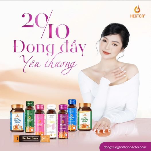 mylinh2024's tweet photo. 🎀 20/10 Đông Đầy Yêu Thương Cùng Hector 🎀
🌞Ngày Phụ nữ Việt Nam là dịp để gửi yêu thương đến phái đẹp. 
✨Từ 15-31/10, Hector ưu Mua 5 Tặng 1, cùng bạn chăm sóc sức khỏe và sắc đẹp hoàn thiện. 
#hector #lavite #suckhoe https://t.co/0QlCzvMaAf
