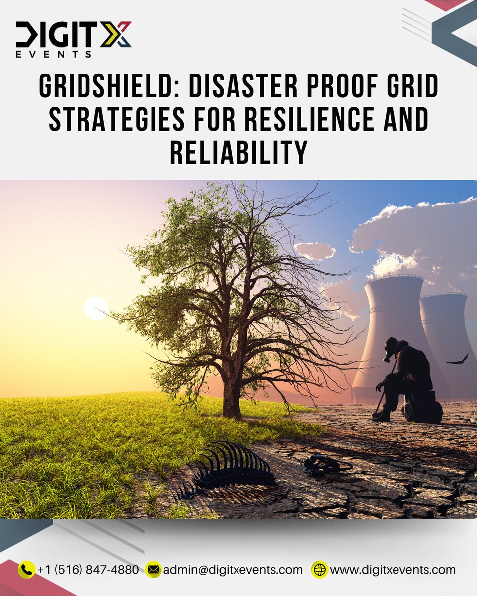 DigitxEvents's tweet image. Please checkout for more details about this topic:
digitxevents.com/portfolio/grid…

#GridShield #ResilientGrids #PowerGridInnovation #DisasterProof #GridResilience #EnergyReliability #SmartGrids #FutureOfEnergy #GridTechnology #GridManagement #SkillDevelopment #Training #Careers