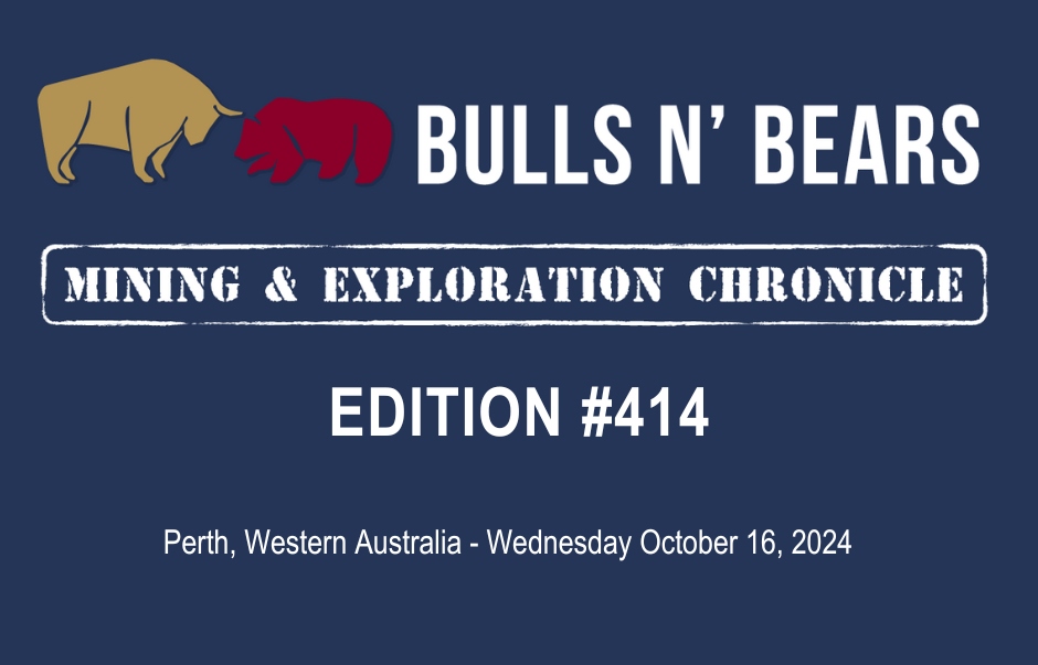 BullsNBearsWA's tweet image. Bulls N&apos; Bears Chronicle 414 has been unearthed!

Read it here: bit.ly/3U6Bnnm

Subscribe to get it emailed directly to your inbox. bit.ly/46LCixx

#MiningNews #ASX #BullsNBearsWA #TheWestAustralian #BullsNBearsChronicle