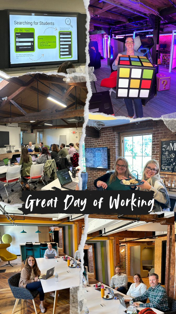 Great team meeting today at @Fluxspace!  We worked on our goals, talked about #aieducation, practiced <a href="/WeVideo/">WeVideo</a> and planned for the <a href="/InfiniteCampus/">Infinite Campus</a> new look coming to our SIS.  #cboneteam #cbinnovate