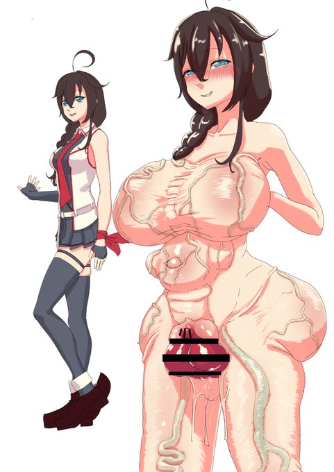 Skebの納品物を再修正いたしました。

むちむち下品爆乳の時雨改三の改造もので、着込んでいればいれば普通の娘、脱ぐと全身性器化という感じで
https://t.co/XMlh3wp6er
夕方にFantiaに差分などをUPいたします。 