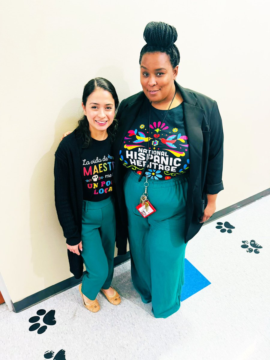 Norma L. Pérez (@nlperez3) on Twitter photo Look 👀 at these two wonderful individuals at <a href="/Almeda_Elem/">Almeda Elementary</a> today! Their outfits weren’t planned, but great minds think alike! 💚🖤💚🖤 Thank you, <a href="/deandra_waters/">DeAndra Waters</a> and <a href="/flores_yoani/">Yoani Flores</a> for all that you do for our scholars! 💖 Look 👀 at these two wonderful individuals at <a href="/Almeda_Elem/">Almeda Elementary</a> today! Their outfits weren’t planned, but great minds think alike! 💚🖤💚🖤 Thank you, <a href="/deandra_waters/">DeAndra Waters</a> and <a href="/flores_yoani/">Yoani Flores</a> for all that you do for our scholars! 💖