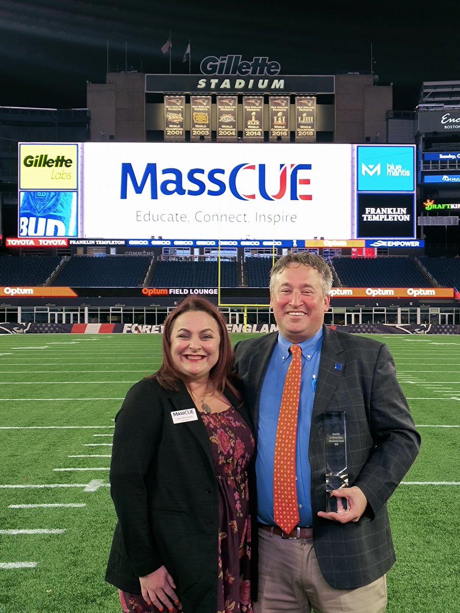 UxbHSPrincipal's tweet photo. Proud recipient of the @MassCUE Administrator Award. Thanks to @ELA2TISJess for the kind words and being an incredible thought partner and colleague. https://t.co/zmwe2j6Jbg