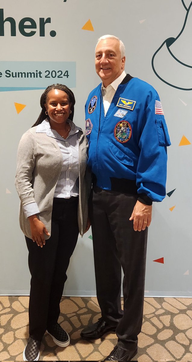 .<a href="/Astro_Mike/">Mike Massimino</a> thanks for such an inspiring keynote today and for letting me totally geek out on meeting you and the nostalgia of being a space camp kid. Def made my day and week. Keep sharing your story with others.