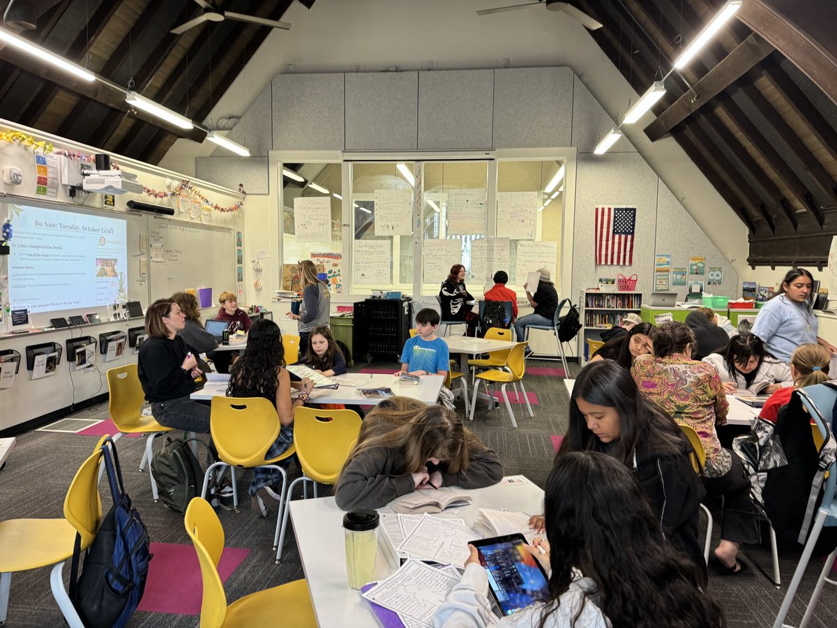 akrebecca's tweet image. The visit to @PinnaclesPrep in Wenatchee was worth the drive! This charter school is part of the MBLC group in Washington state supporting mastery and #competency based learning. This converted church is a hive of engaging #projectbased learning! @Getting_Smart