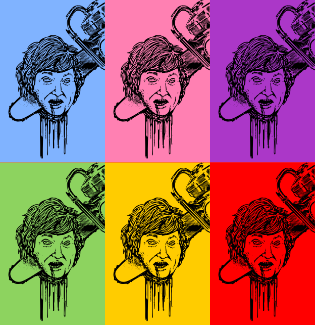 SailorSatanArg's tweet photo. Sin querer pasé el archivo a curvas y armé 6 stickers en diferentes colores. https://t.co/yPbKFwMObG