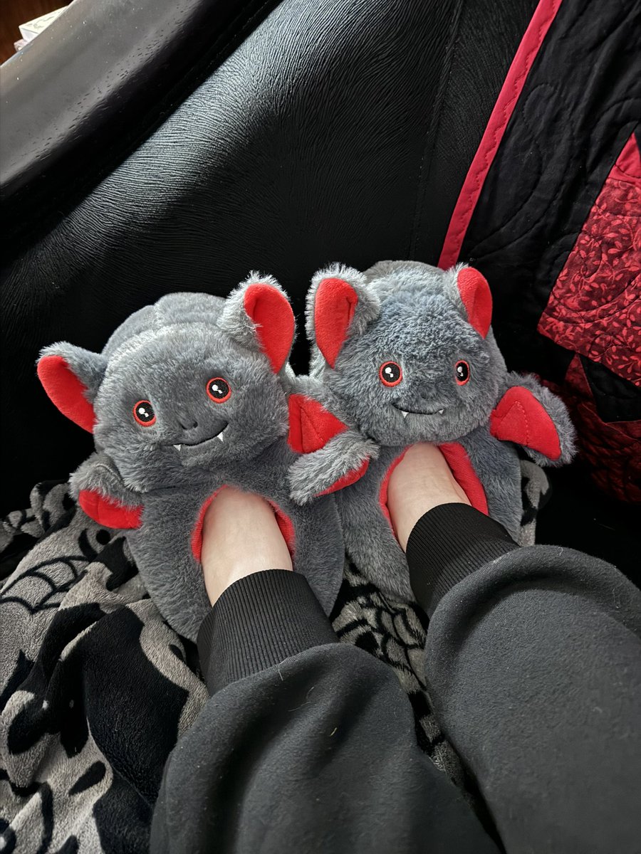 Bat slippers!