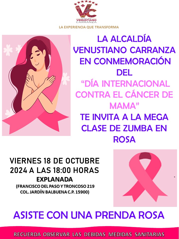 Te esperamos con tu Playera Rosa