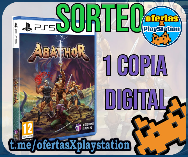 ofertasXjuegos's tweet photo. 📢¡SORTEAZO! 🎉🍾🥳

Llévate una clave de ABATHOR en PS5 para que no dejes de jugar a este juegazo TOP

- RT a esta publicación
- Sigue a @TesuraGames  y @ofertasXjuegos
- Cita a ese amigo al que sabes que le gustará el juego!

GO GO GO!!! https://t.co/YtPDTefHPb