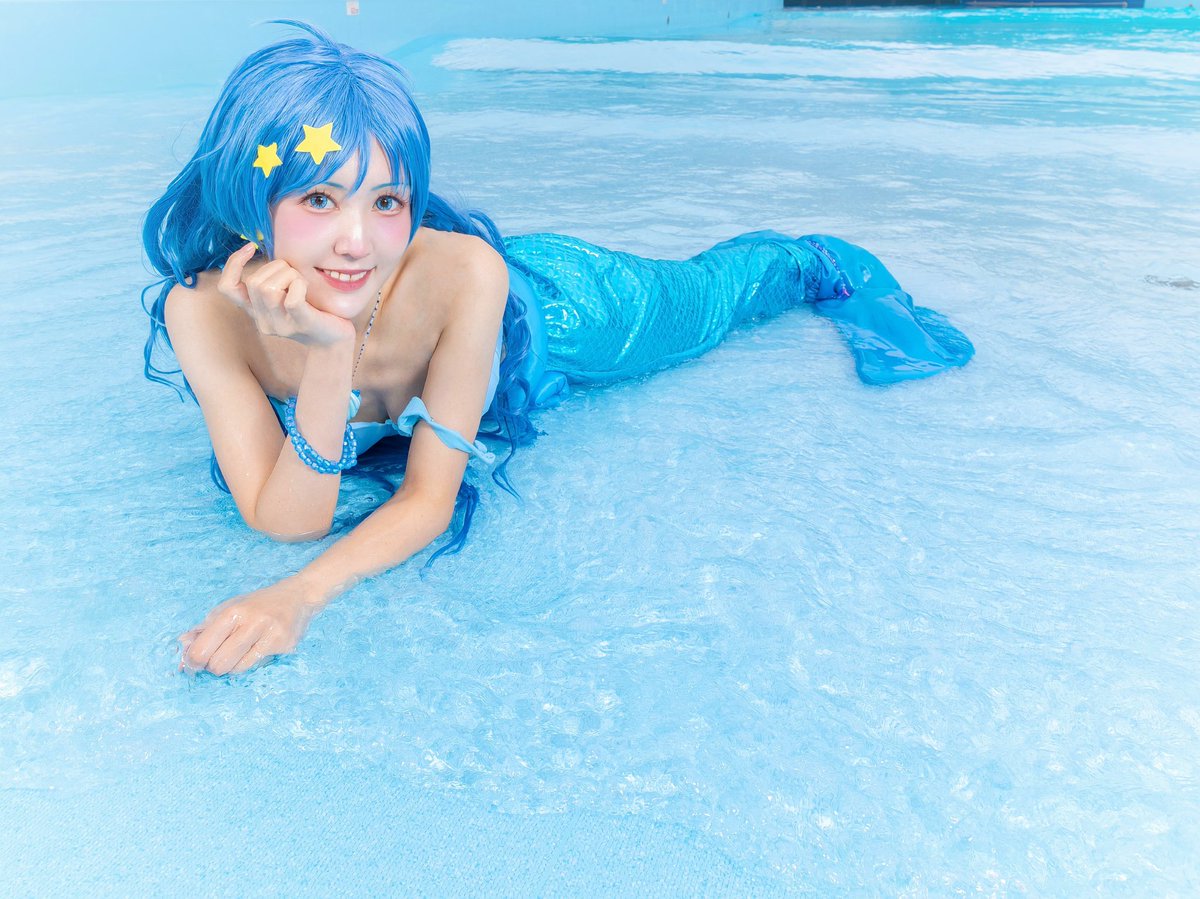 ピアス　月　星　音符　水色　ビジューチャーム　雫　推し　コスプレ　アニメ　夏　海 ⚠︎︎cosplay 𓂃🫧🐠𓇼 マーメイドメロディー ぴちぴちピッチ 宝生