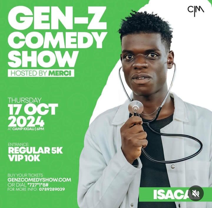 RYVCPWestern's tweet photo. GEN Z COMEDY SHOW Hosted by @MerciNdaruhutseon Thursday with ISCAL AND KAMPIRE get your ticket today on https://t.co/vf6xFBZ5jh or dial *727*1*8#
Location camp kigali 
Don't plan to miss
#StopMarbug 
@NshimyimanaEmma 
@nsanzimanasabin 

@ScoviaMutesi 
@SolNishimwe https://t.co/EXwoEpWnJS