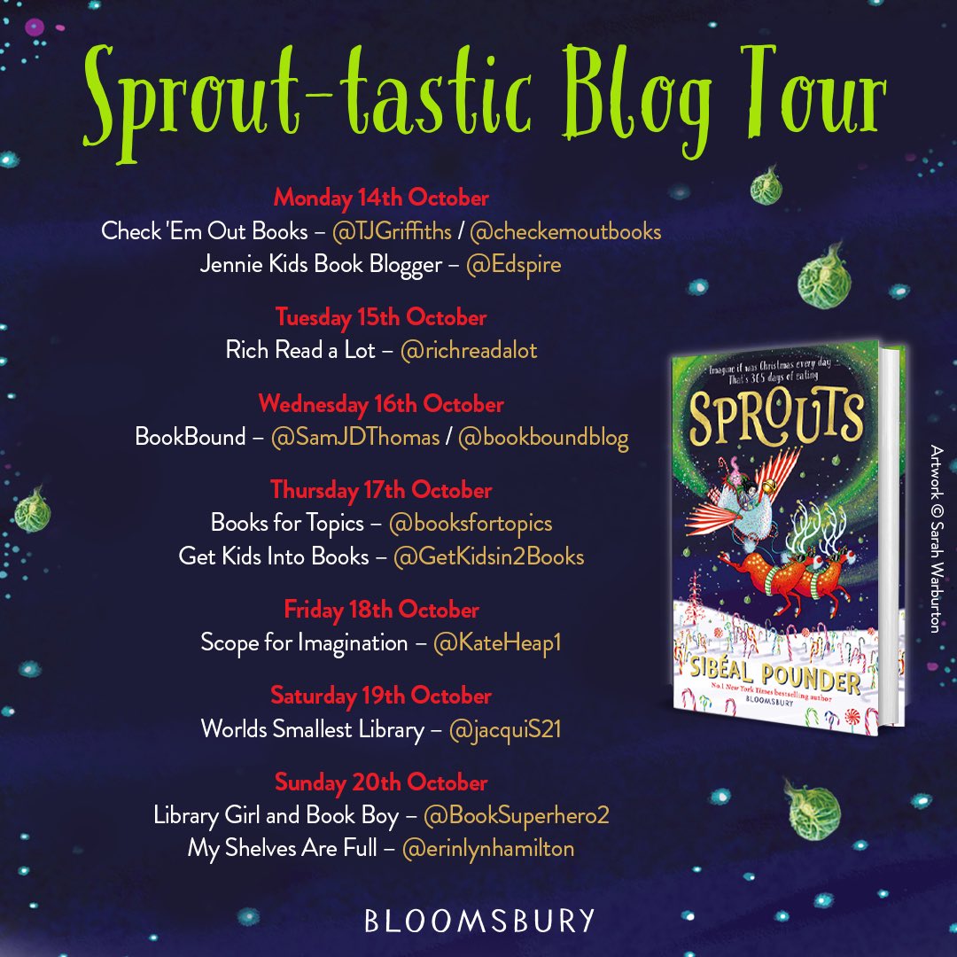 Welcome to the 1st day of this sprout-tastic blog tour celebrating #Sprouts &amp; today, as well as my thoughts on this magical story, <a href="/Sibealpounder/">Sibéal</a> is sharing the inspiration for her characters 🤩 <a href="/KidsBloomsbury/">Bloomsbury Kids & YA UK</a> <a href="/MzEvieMo/">Eve Wersocki Morris</a> 
checkemoutbooks.wordpress.com/2024/10/14/spr…