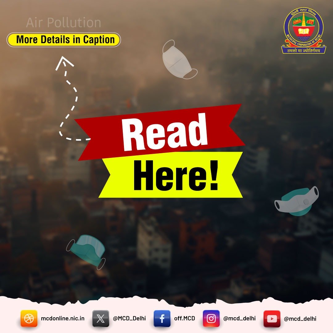 🏭Air pollution is a big threat to our health &amp; the environment, &amp; #construction &amp; demolition #waste adds to the problem. #MCD urges everyone to keep construction materials covered &amp; drop off C&amp;D waste at dedicated MCD sites. 

Together, let’s create a cleaner and healthier city!
