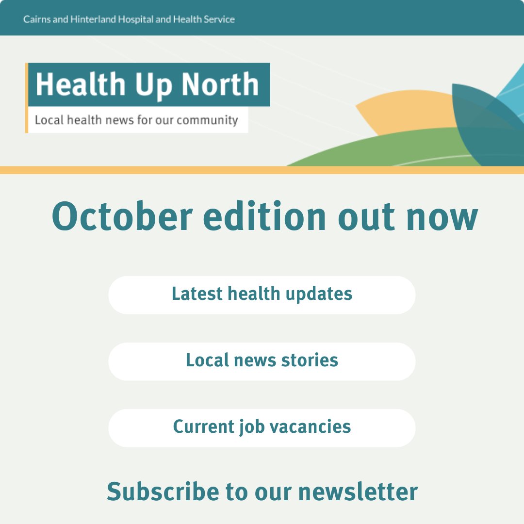 Our October Health Up North newsletter is out now!

Read the latest health updates, local news stories and job vacancies.

Read here: ow.ly/Qz5V50TKs4U

Subscribe here: ow.ly/Np5t50TKs4V