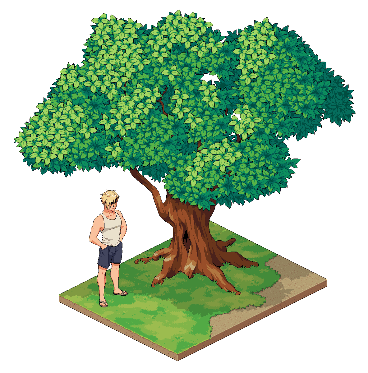 A tree I made, the steam post has a lot of other things I worked on, go check it out. ✨