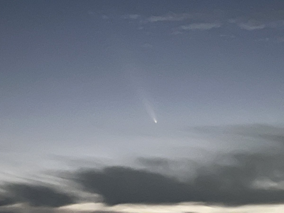 Grateful for favorable weather and an opportunity to see Comet Tsuchinshan-ATLAS in the Western sky tonight! 🖤