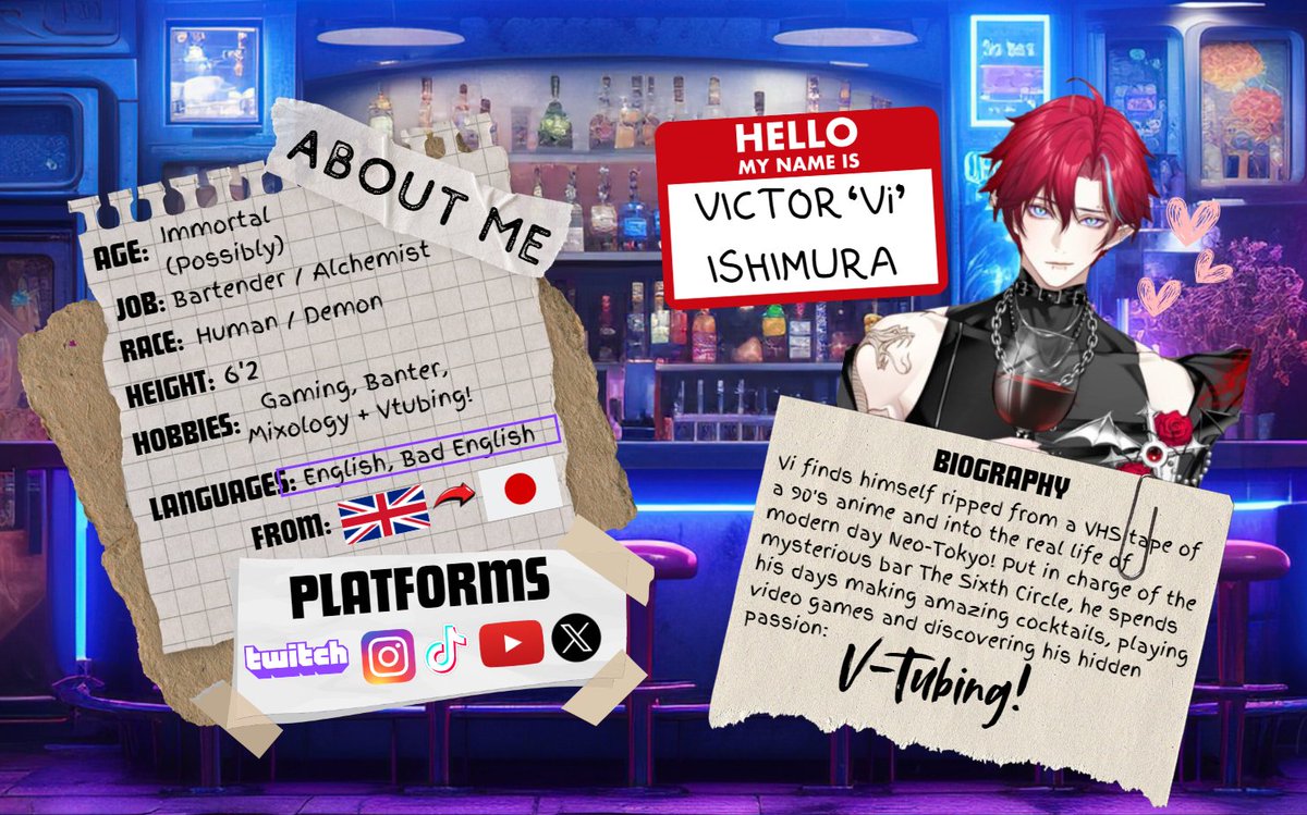📼🧋🌸 The Sixth Circle - Victor 'Six' Ishimura tweet media