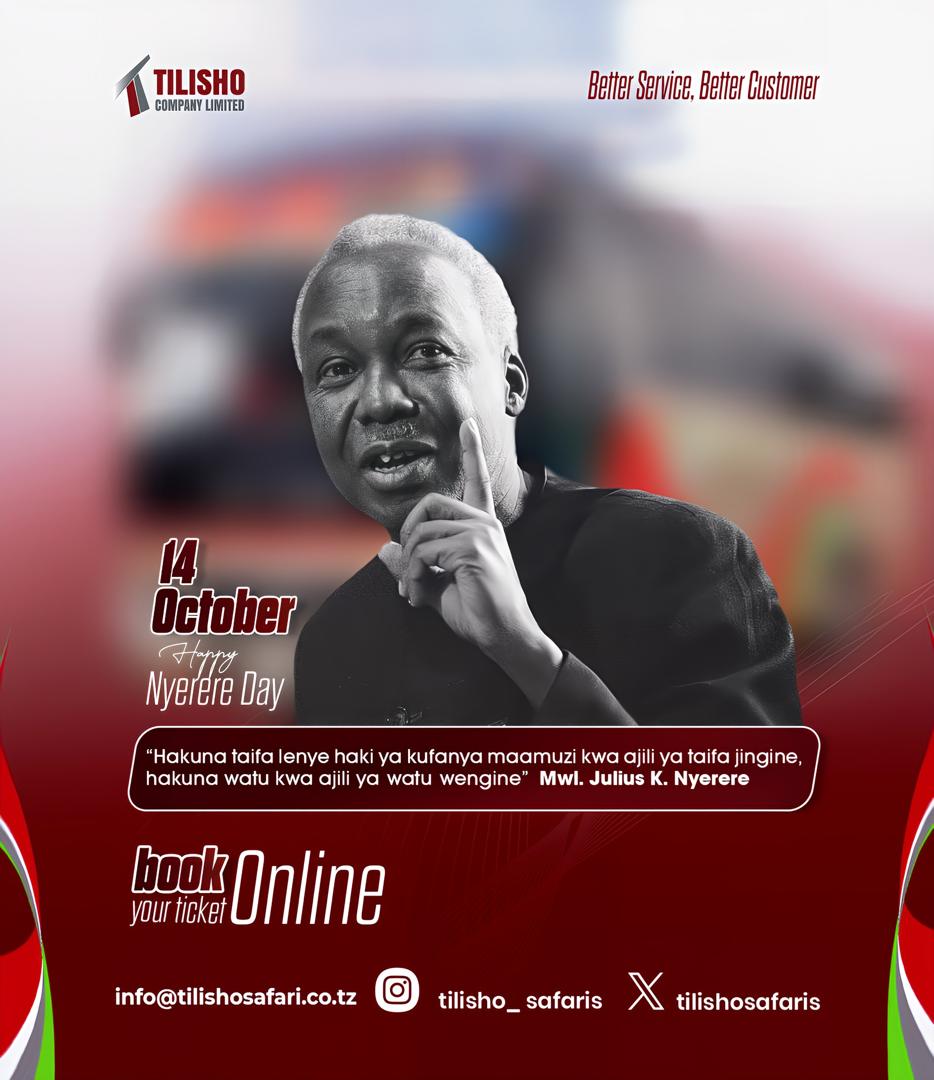 <a href="/Tilishosafaris/">𝐓𝐈𝐋𝐈𝐒𝐇𝐎 𝘽𝙐𝙎 𝑺𝑨𝑭𝑨𝑹𝑰𝑺🇹🇿</a> 
Better service better Costomer