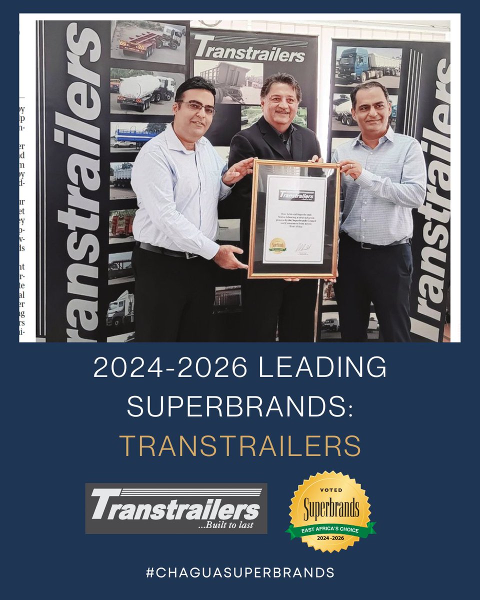 #Bestinclassbrands  With a mission 'built to last', <a href="/transtrailer/">Transtrailers ltd</a> Limited was inspired by the African terrain to address the need for high-quality trailers that are durable and cost-effective to maintain. Having been in the business for over 40 years, the brand has grown to