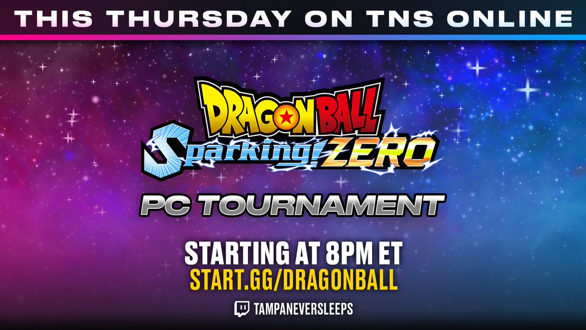 Tampa Never Sleeps (@tampaneversleep) on Twitter photo To celebrate the release of DRAGON BALL Sparking! ZERO, We're giving away a PS5 code!
1. Follow us
2. Like/RT this post
3. Comment your favorite Dragon Ball Character (scare the bots away)
Want a PC code? Check the <a href="/TongNeverSleeps/">Tong @ CEO 2025</a> account! To celebrate the release of DRAGON BALL Sparking! ZERO, We're giving away a PS5 code!
1. Follow us
2. Like/RT this post
3. Comment your favorite Dragon Ball Character (scare the bots away)
Want a PC code? Check the <a href="/TongNeverSleeps/">Tong @ CEO 2025</a> account!