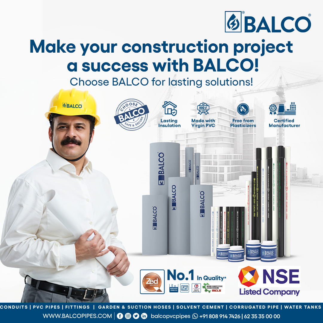 balcopvcpipes's tweet image. Make your projects successful with BALCO, the trusted choice for quality and reliability. #solveplasticproducts #balcopipes #strengthandsuccess #solveplastic #QualityYouTrust #strongertomorrow #FutureOfConstruction #construction #plumbing #distribution #indian #pipes