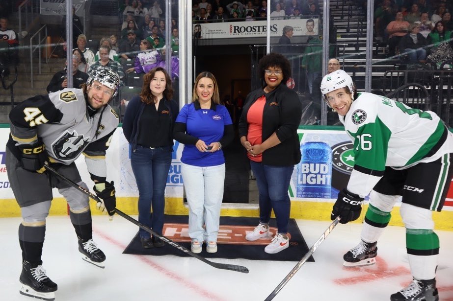 x - Texas Stars (@texasstars) on Twitter photo Last night, we were joined by <a href="/VisitCPTX/">Visit Cedar Park,Texas | Visitor Info.</a> Tourism Marketing Manager & Assistant, April Walker-Davis and Erin Sera as well as Maria Anzola, GM of Hampton Inn Cedar Park to drop the puck!
Thank you for all you do for the community of Cedar Park! 👏 Last night, we were joined by <a href="/VisitCPTX/">Visit Cedar Park,Texas | Visitor Info.</a> Tourism Marketing Manager & Assistant, April Walker-Davis and Erin Sera as well as Maria Anzola, GM of Hampton Inn Cedar Park to drop the puck!
Thank you for all you do for the community of Cedar Park! 👏