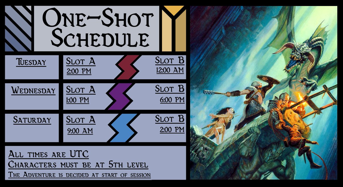 Heyy if theres people interested in oneshots theres going to be some this week!
<a href="/RPGlorybound/">Ruinous Paths</a> is hosting some at our discord! (Thanks Gen❤️)
discord.com/invite/Dab3jra…