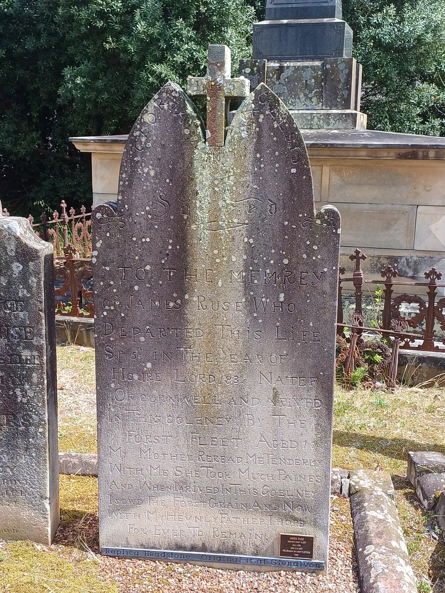 aussiewrestler1's tweet photo. Visit to the Grave of Australian pioneer, James RUSE (1759-1837). He arrived in Sydney with the First Fleet, aboard the Scarborough in 1788.
St Johns Cemetery, Campbelltown, NSW, Australia - Monday, October 14, 2024.

#History #Historical #FirstFleet https://t.co/9yufGkAQxk
