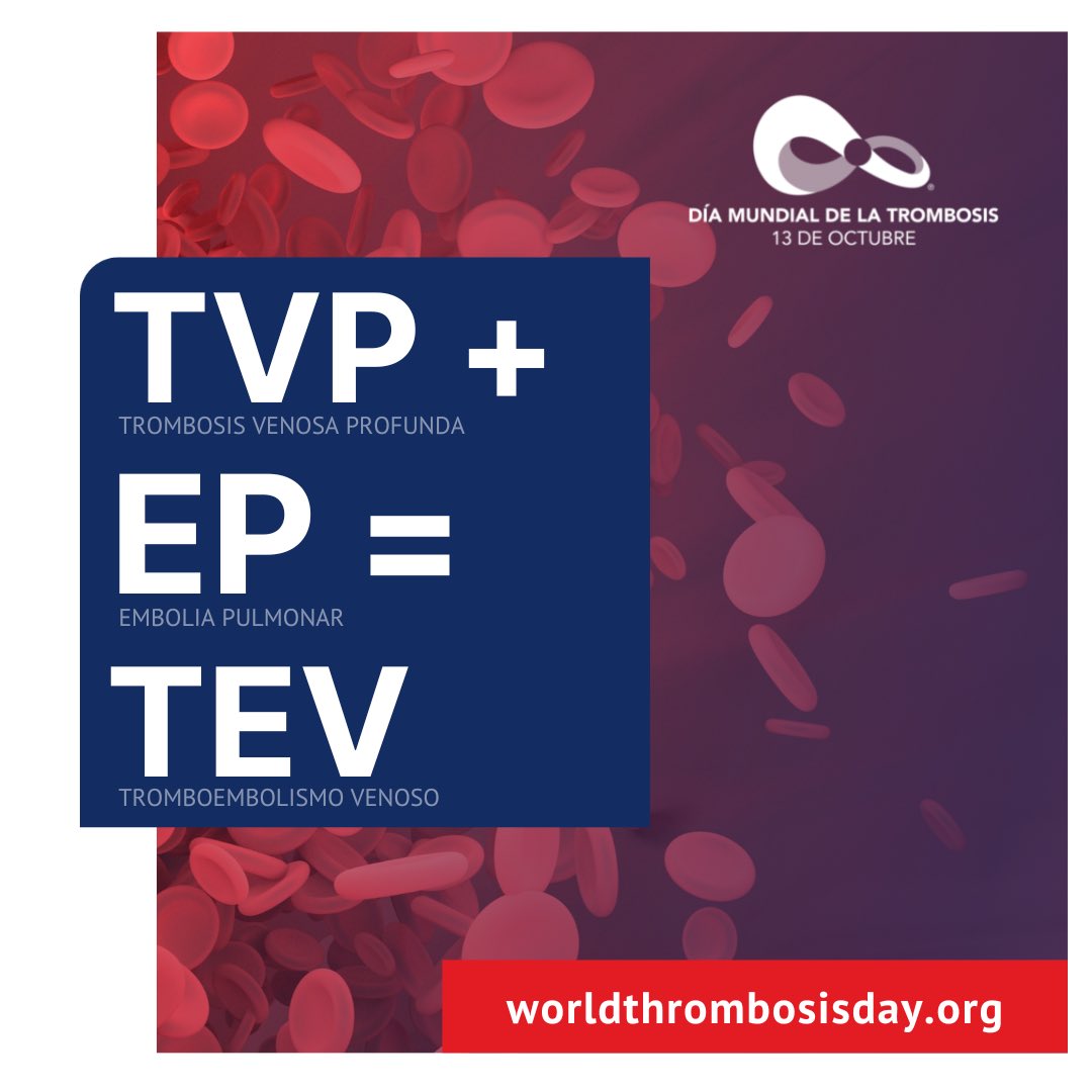 El 13 de octubre se conmemora el Día Mundial de la Trombosis. El lema de este año es “Muévete Contra la Trombosis”.
 
<a href="/thrombosisday/">World Thrombosis Day</a> 
#WTDay24 
#DíaMundialDeLaTrombosis