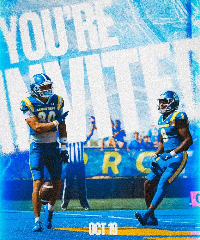 ChristianRount6's tweet photo. Thank you @CoachO_Neill for the invitation to the @LimestoneFB game
@CoachGiugliano @Robertd3rd @wacofb @RecruitGeorgia @AGEDITS32
#OfficialVisit #uncommitted #limestonefootball #senior https://t.co/kL8xVNazxl