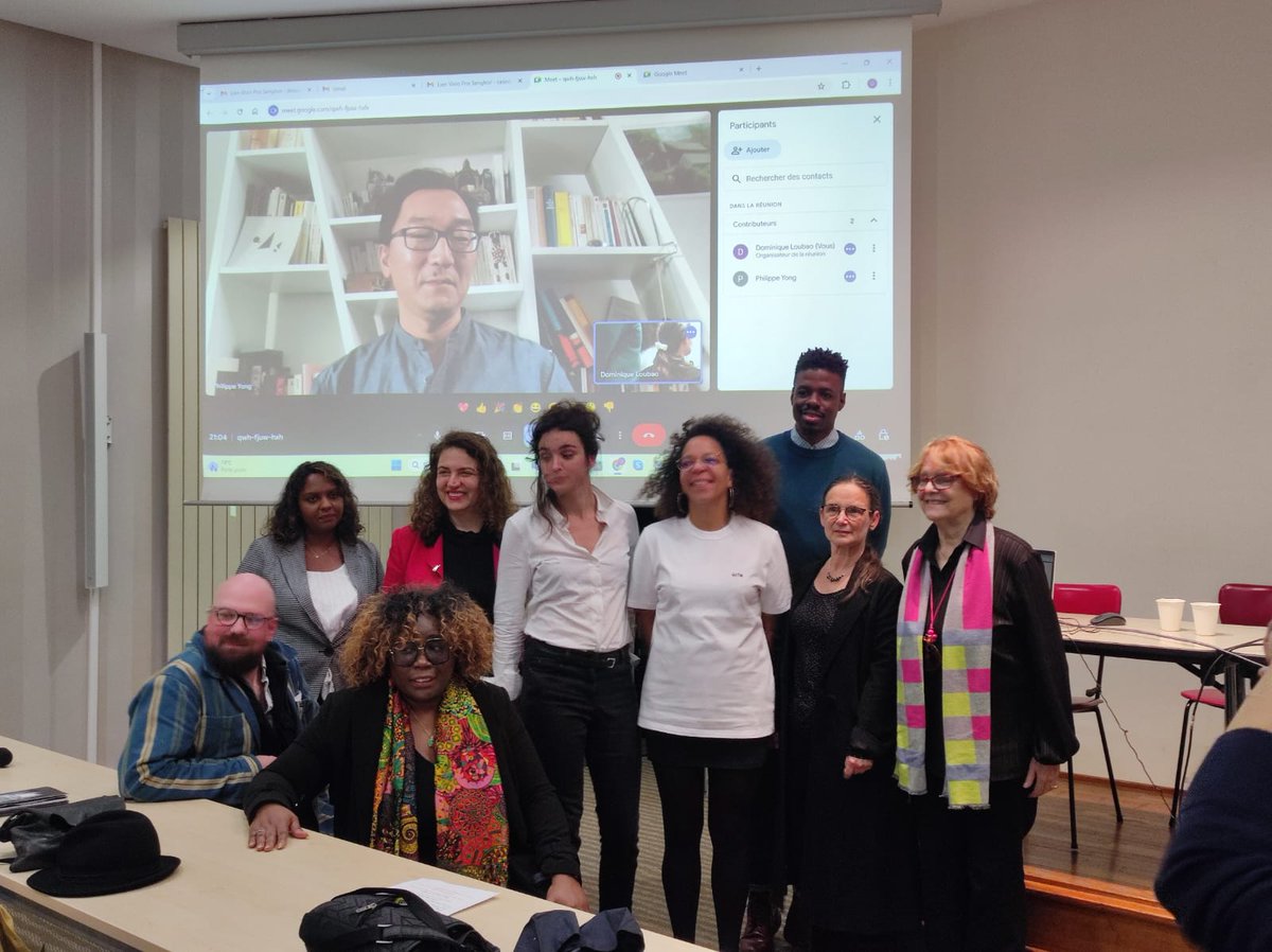 PrixSenghor's tweet photo. Malgré la pluie ☔ torrentielle 😳😱, Merci🙏🏽 au public qui s'est déplacé pour participer à la 19ème Remise du #PrixSenghor, le 09/10/2024 à Facultés LOYOLA,35, bis rue de Sèvres,Paris 6ème. Merci aux lauréats Philippe Yong, Rachel Cholz et Bénédicte Lotoko. https://t.co/eh9yjekj92