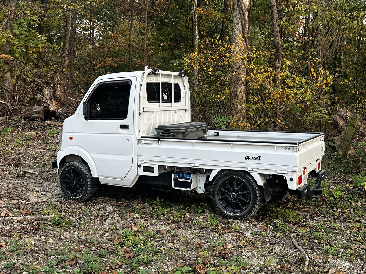 HoosierHunter00's tweet photo. New hunting rig!  Super fun and versatile!  #keitruck
#hunting #deerhunting #minitruck https://t.co/h1gnj8ZXOU