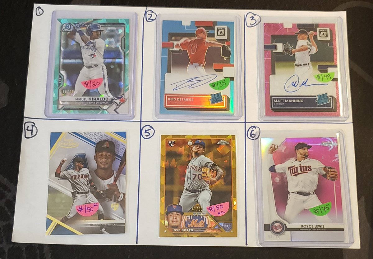 RJLanktree's tweet image. #'d ⚾️ (2 &amp;amp; 3 are Auto's)-
$5 each (2 for $9)
(Eligible across ALL $5 Posts)

Claim by #
Stack til Sun
S+H in Bio
Vouch thread📌
5% to The Gary Sinise Foundation
#JSFC #stacksale #thehobby #TBBCrew 
@84baseballcards @SportsCardDeals @ILOVECOLLECTIN1 @TheHobby247 @PCOregonDucks2
