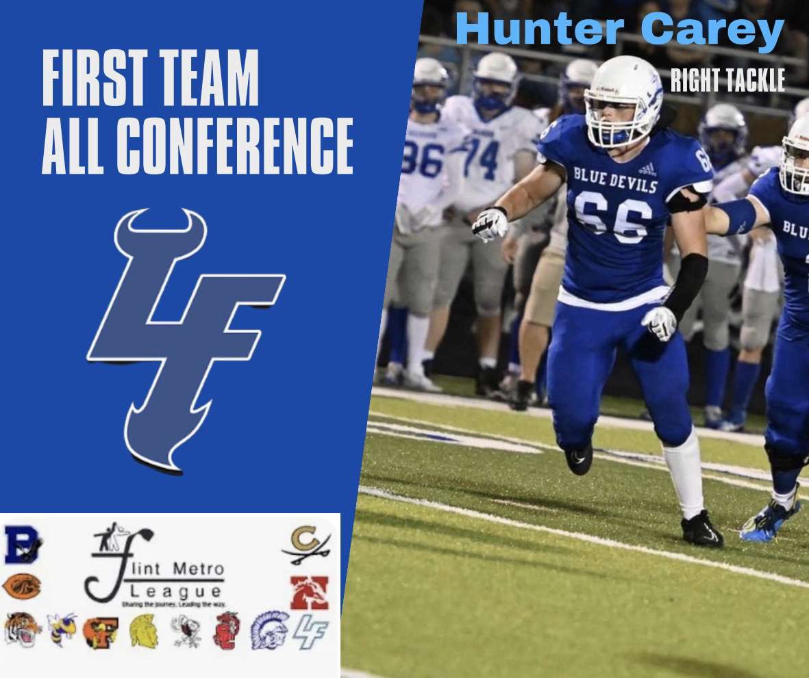 Proud to achieve 🌟First Team All Conference for OL for the 3rd🥇year in a row!