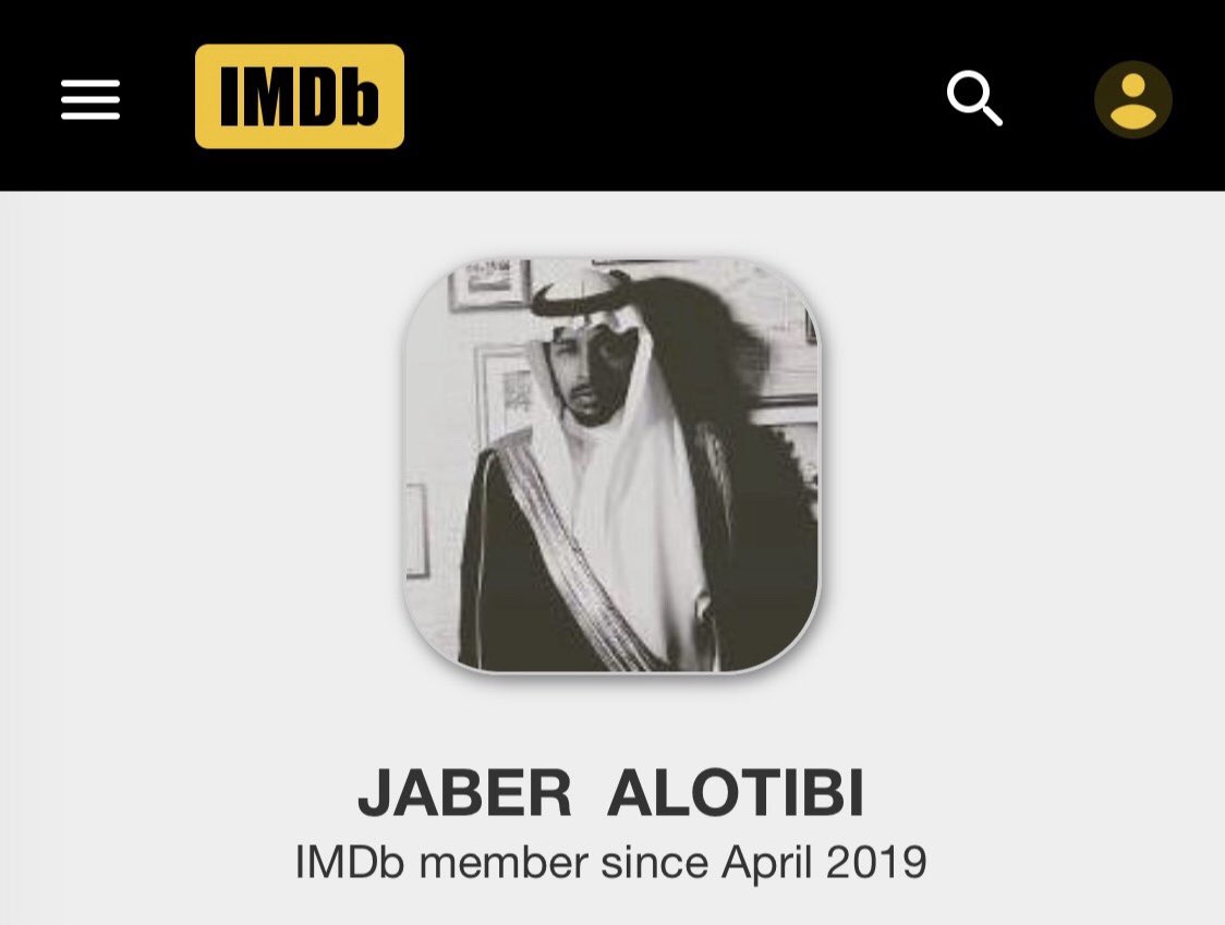 عضو بـ IMDb من عام 2019
جابرالعتيبي
m.imdb.com/name/nm1346552…