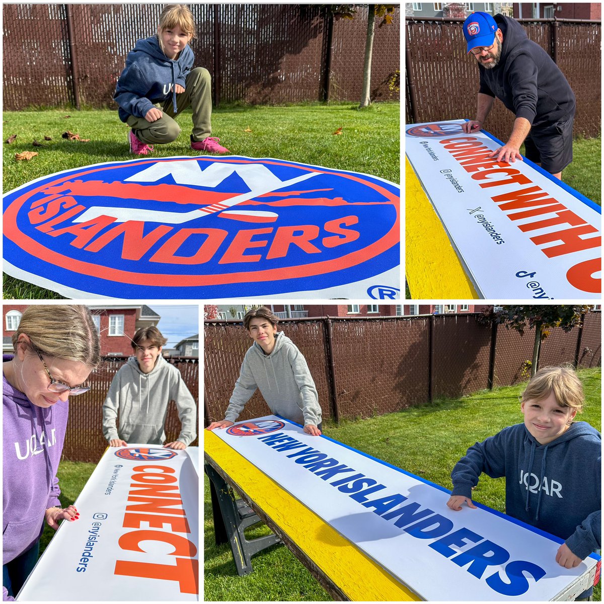 Quand les <a href="/NYIslanders/">New York Islanders</a> embarquent dans ton projet de patinoire 🤩 à voir cet hiver !