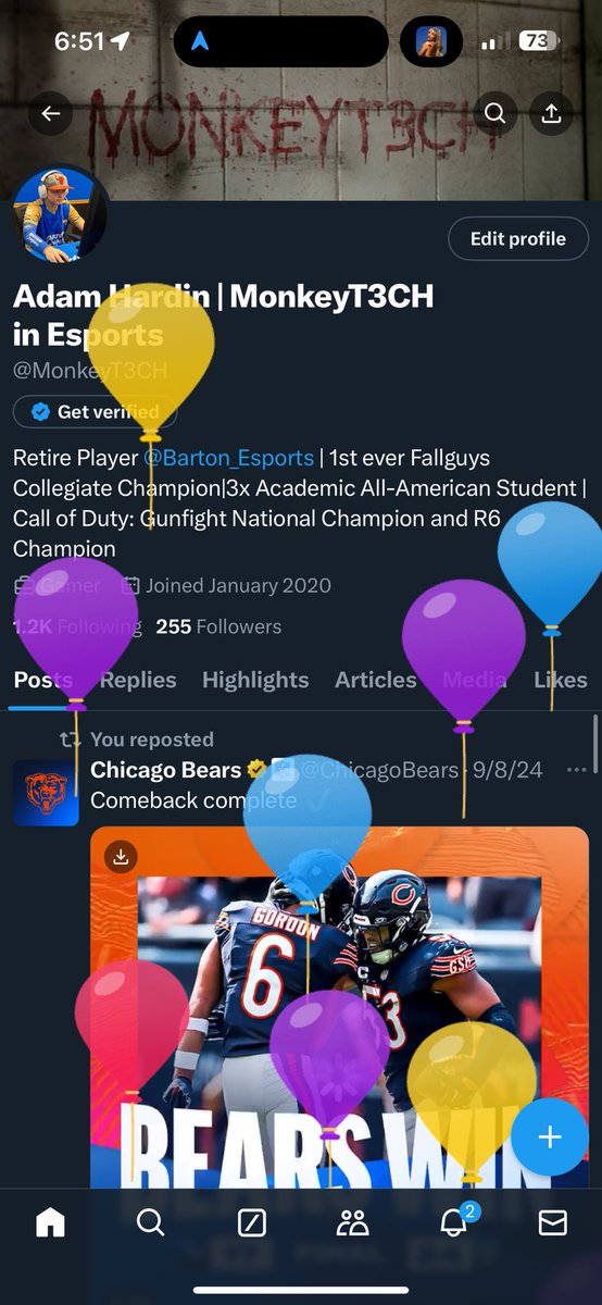 MonkeyT3CH's tweet photo. Well I turn 23 today, I went to Buffalo Wild Wings then went to TopGolf. I had a lot of fun! https://t.co/hqszTFGPG8