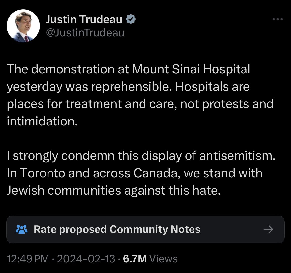 KavitaAlguMD's tweet photo. When the “Hands Off Rafah” march went by a hospital in Toronto, @JustinTrudeau said it was “reprehensible” and condemned it. 

Will #GenocideJustin condemn 🇮🇱 burning children and families alive on hospital grounds in #Palestine?

🇨🇦 still shamefully refuses  to implement an #ArmsEmbargo and continues to provide diplomatic cover to Israel’s  barbaric crimes. 

@melaniejoly @Rob_Oliphant @CanadaFP @HonAhmedHussen @cafreeland @BillBlair @AnitaAnandMP @viraniarif #GazaGenocide #SanctionIsrael